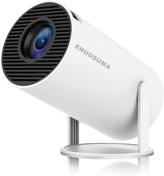 Mini Projector, Support 4K 1080P Portable Projector with Dual Band WIFI6 5G Wireless 5.2 Bluetooth Android 11, 200 ANSI Lumens, 180° Rotatable, Auto Keystone Correction,35"-130" Screen Video Projector
